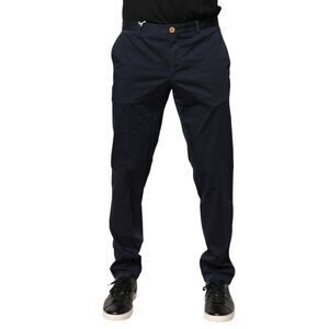 Domenico Tagliente Navy Blue Skinny Chino Mid Waist Men Men's Pants